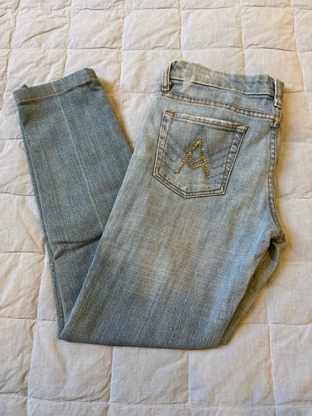 7 For All Mankind Light Blue Skinny Jeans